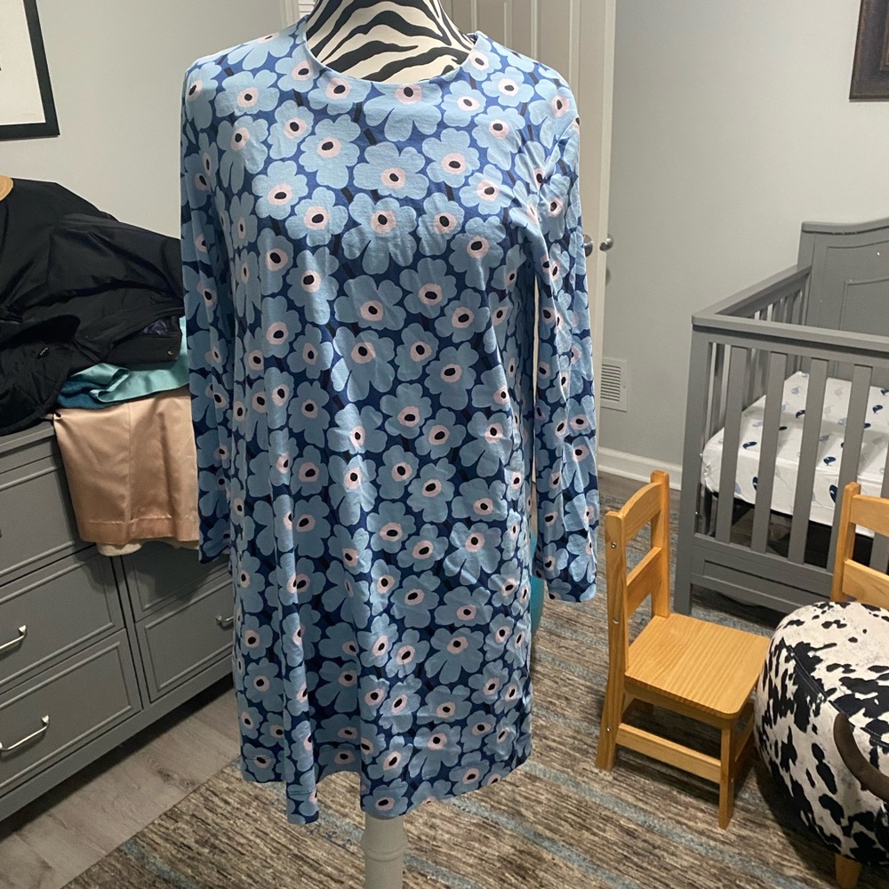 Marimekko Floral Mini Dress Size Small - Picture 4 of 6